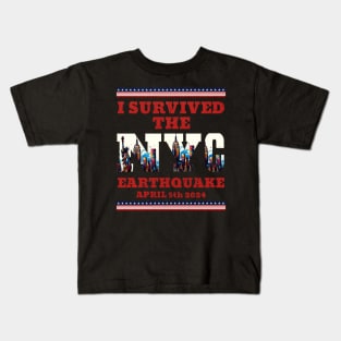 I Survived the NYC Earthquake April 5th, 2024 Kids T-Shirt